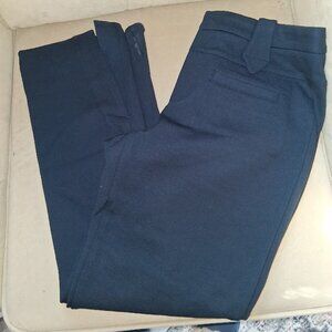 Cabi Barrister Split Hem Ponte Navy Blue Trousers Sz 8 New